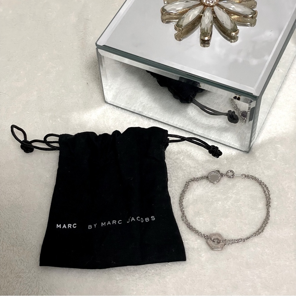 Marc by Marc Jacobs Tiny Bolt Double Chain Bracelet